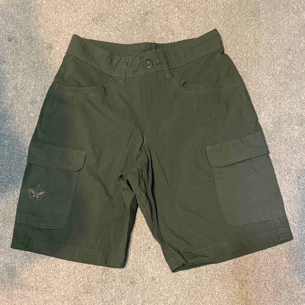Boy Scouts Of America Green Cargo Shorts Size 30
